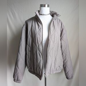 Avalanche Quilted Zip Jacket – Neutral Taupe | XL